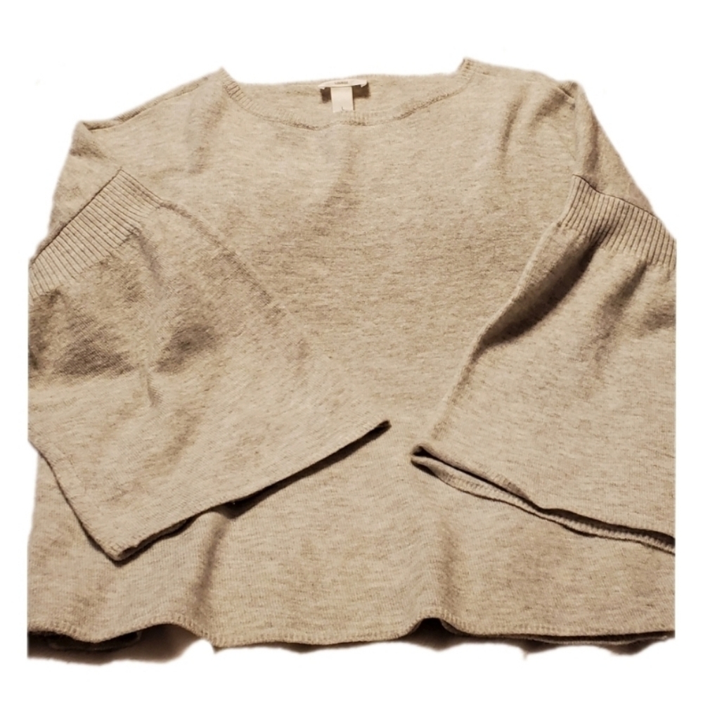 Bell Sleeve Loft Crop Sweater